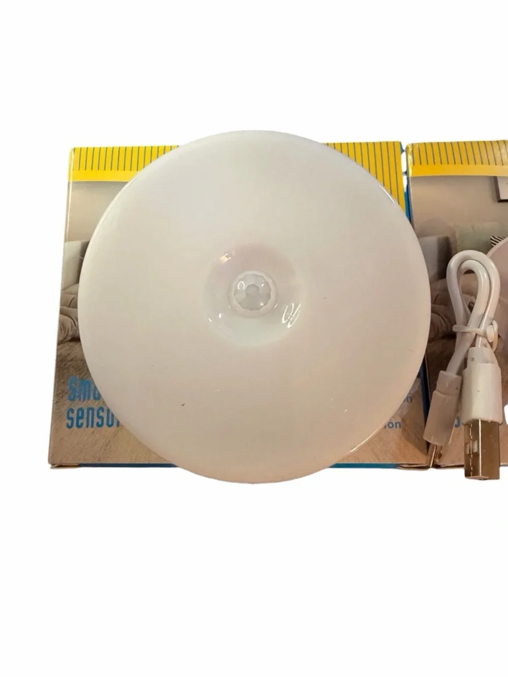 NEW(Set of 3)Rechargeable Smart Sensor LED Puck Lights-Magnetic & Motion Sensing